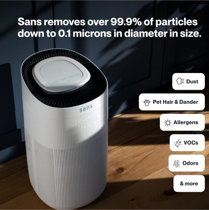 Sans HEPA 13 Air Purifier Ultra-Quiet Home Air Purifier