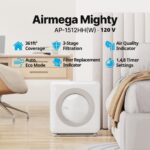 Coway Airmega AP-1512HH True HEPA Purifier with Air Quality Monitoring